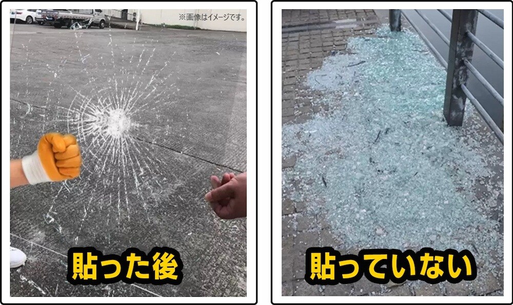 ”貼る防犯”になるフィルム