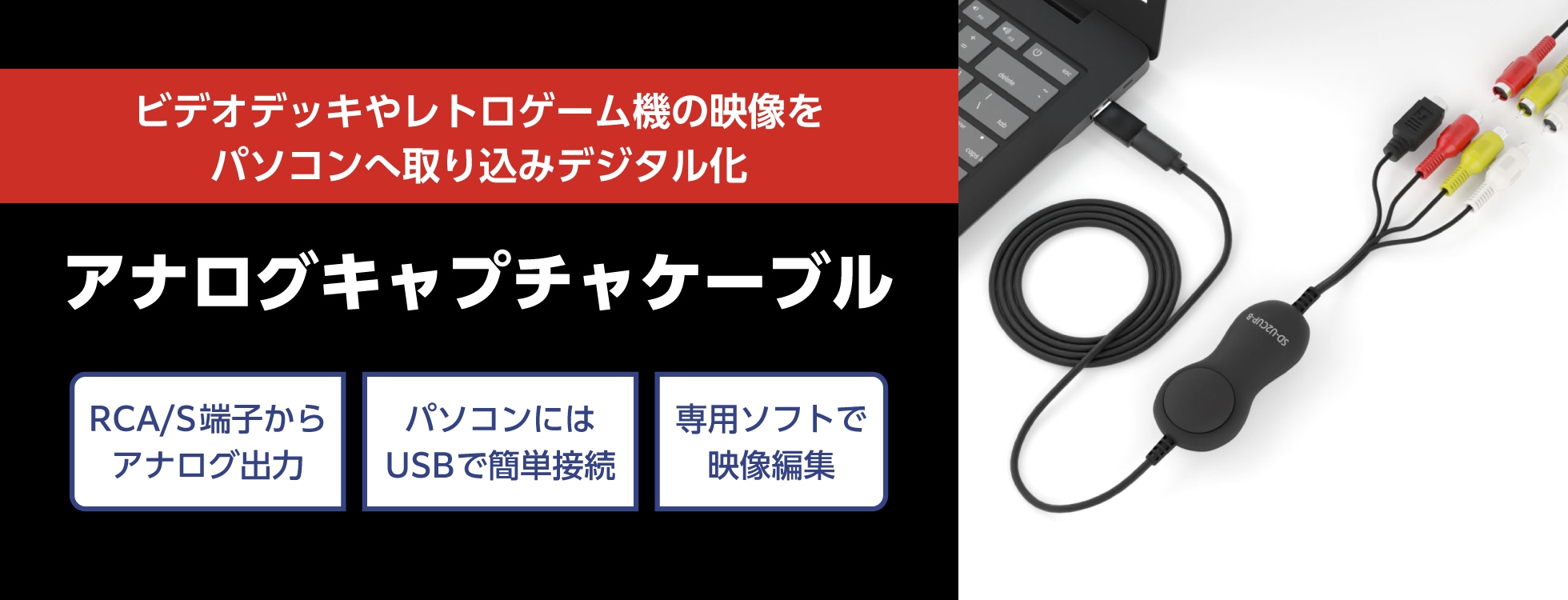 アナログキャプチャケーブル