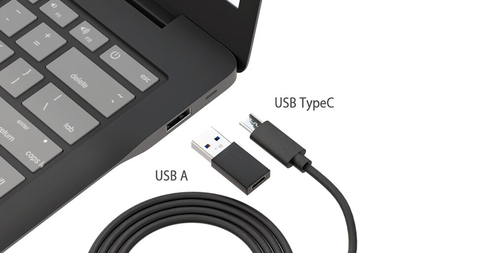 Type-CでもUSB-Aでも接続可能