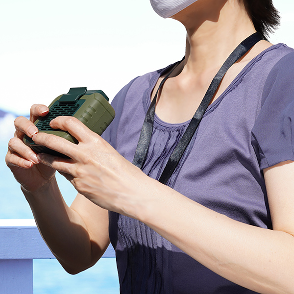 3段階の風量調節＆最大14時間連続使用可能