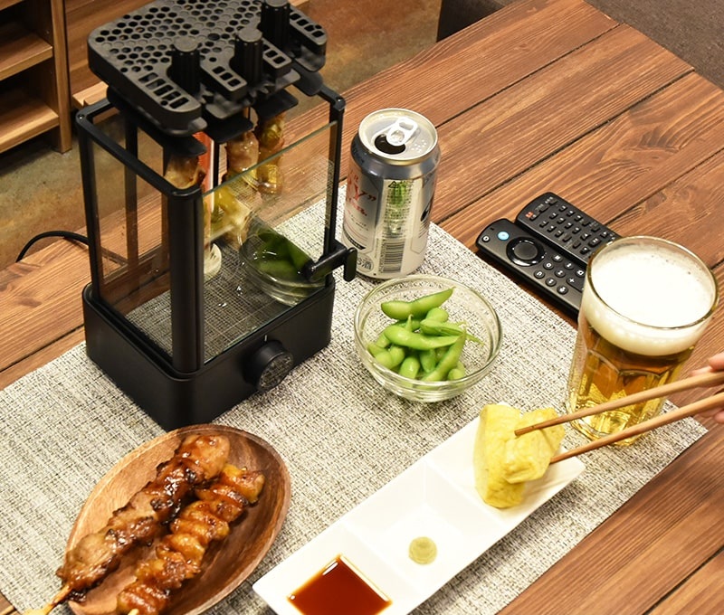 無煙でうれしい「おひとりさま用焼き鳥メーカー」｜ソースネクスト
