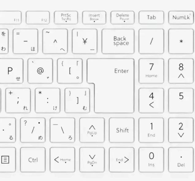 便利なテンキー付きキーボード