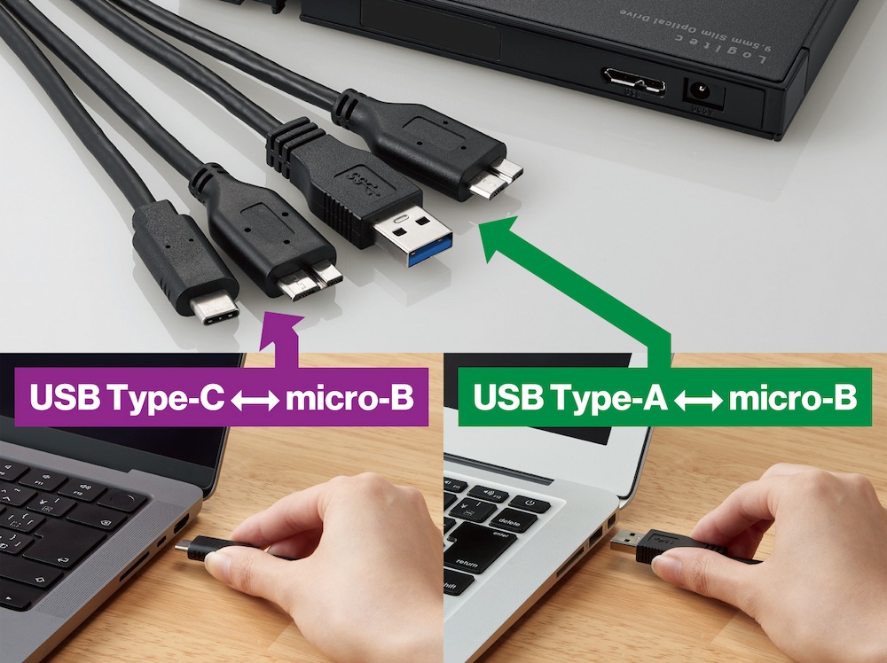 変換アダプタ不要
