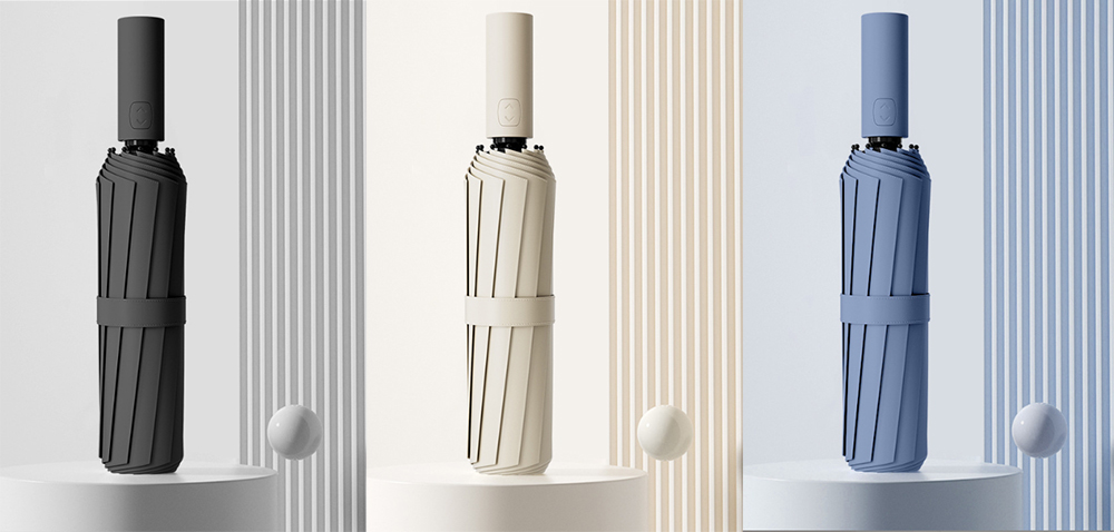 0.5秒で素早く開閉できる風に強い折りたたみ傘