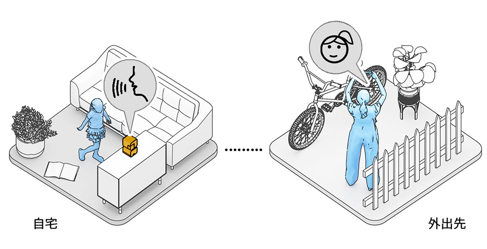 外出時にお子様の様子を確認