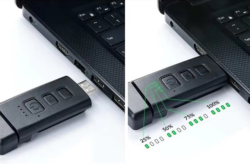 USBで簡単充電