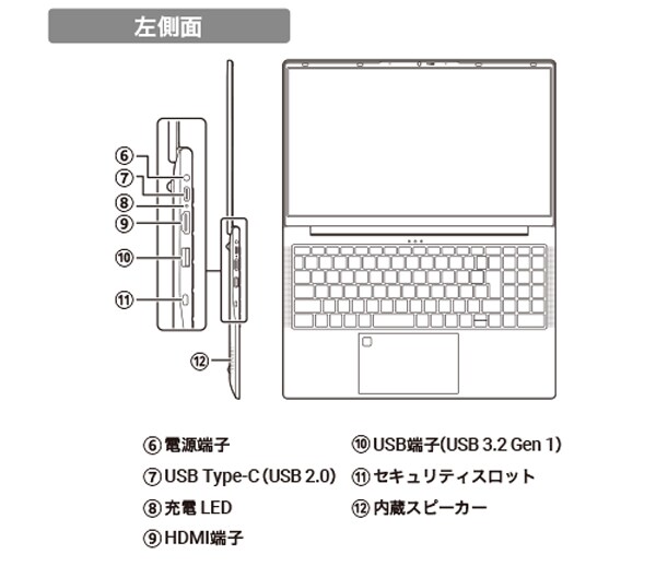 Arkha IshaqIdeapad ノートPC ドスパラ WEBカメラ/15.6インチフルHDノートPC/Win11Pro/新品