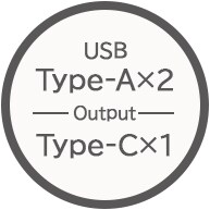 Type-A×2 / Type-C×1
