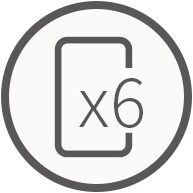 スマホ6回充電