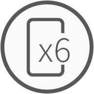 スマホ6回充電