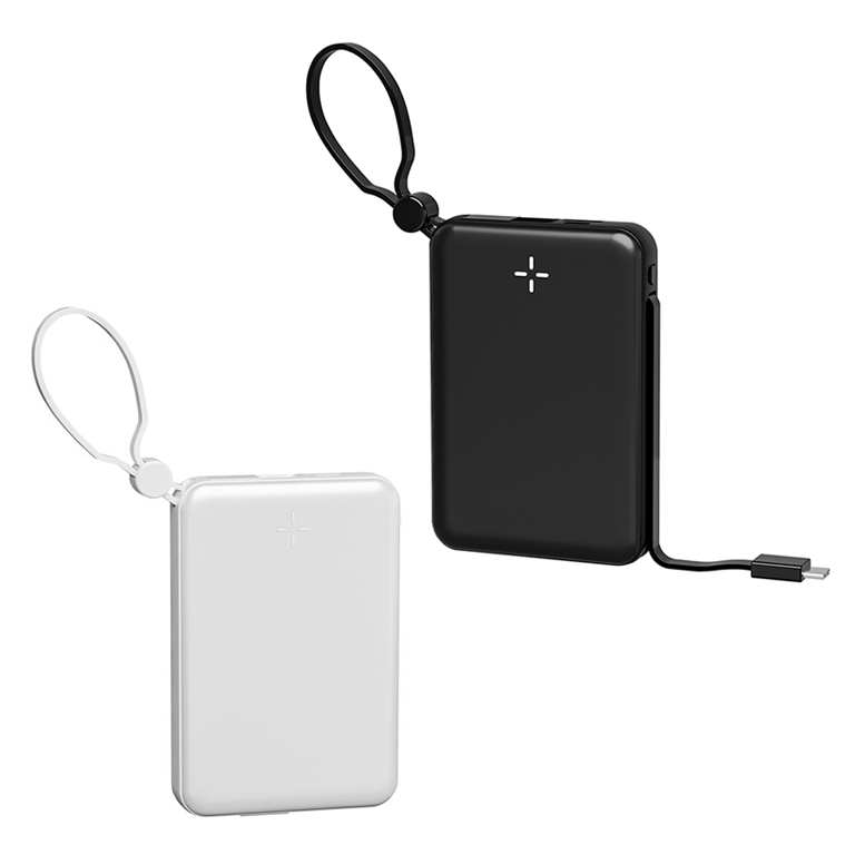ケーブル一体型モバイルバッテリー（10000mAh）｜ソースネクスト