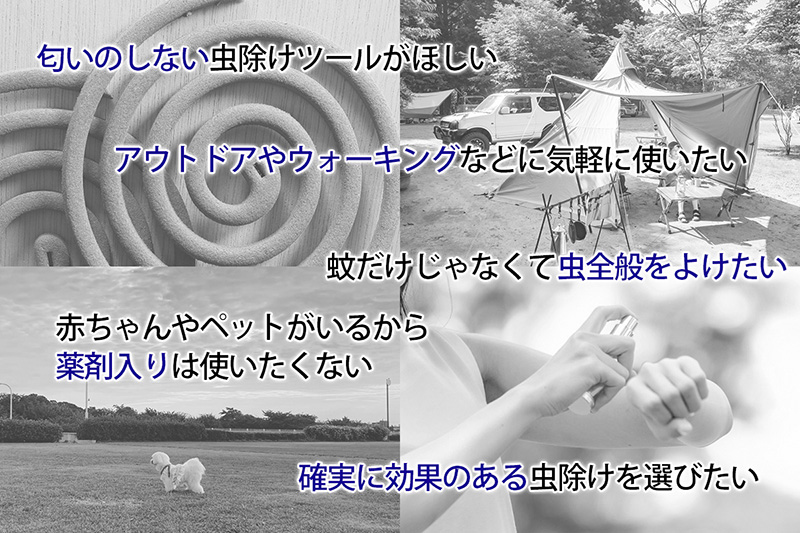 理想を詰め込んだ虫除けバンド