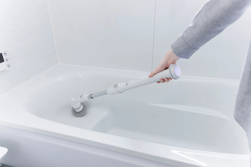 かがまず立ったままお風呂掃除ができる、​ 取り回しが楽な充電式バスポリッシャー​