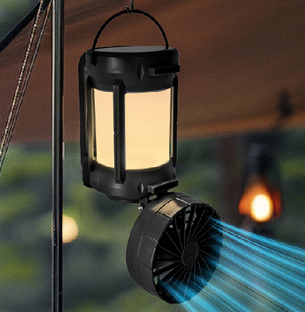 ライト・ランタン kaaaaz__30 2WAY充電式ファン付きランタンライト｜ソースネクスト