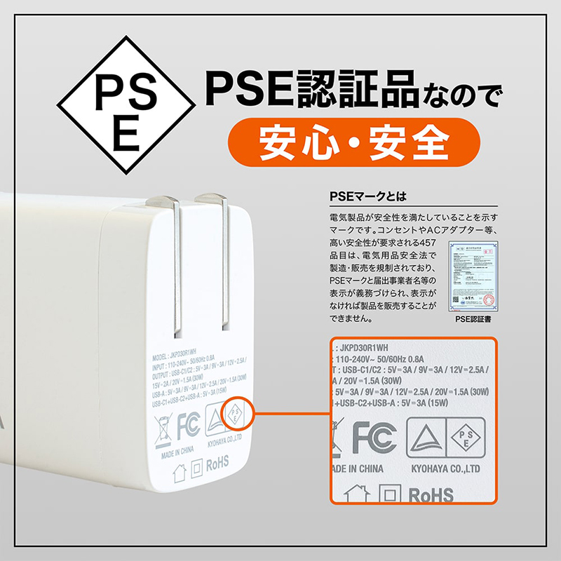 安心の保護回路搭載