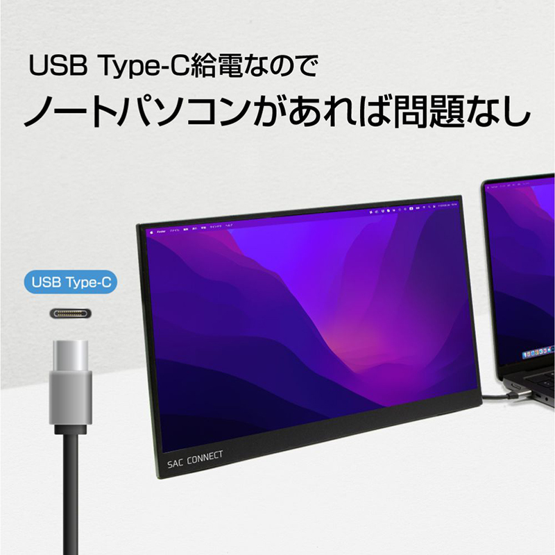 15.6インチ ポータブルLCDモニター｜ソースネクスト