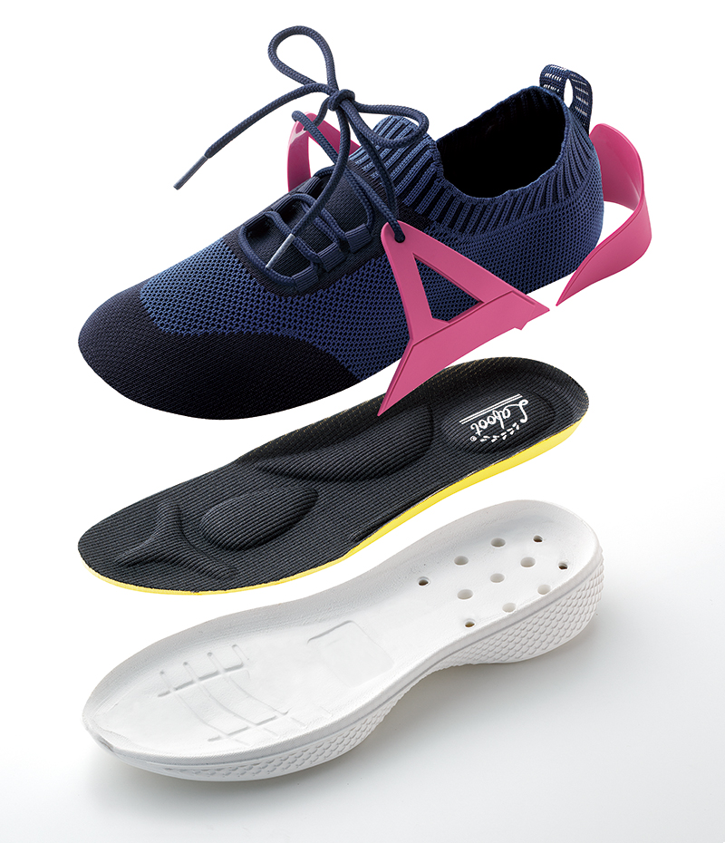 多層構造ソールで衝撃を吸収・分散