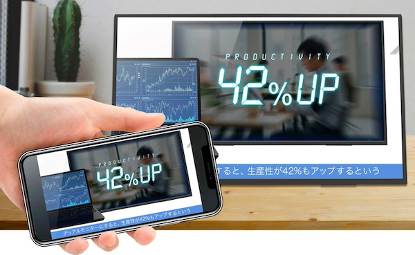 Type-Cポートを持つスマホと接続