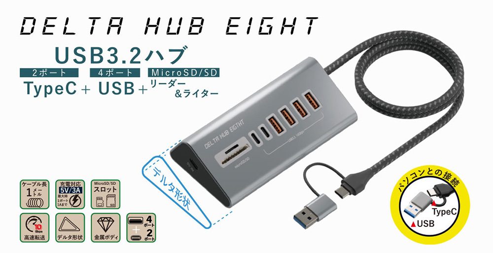 Type-CもType-Aもカードも、これ1台で