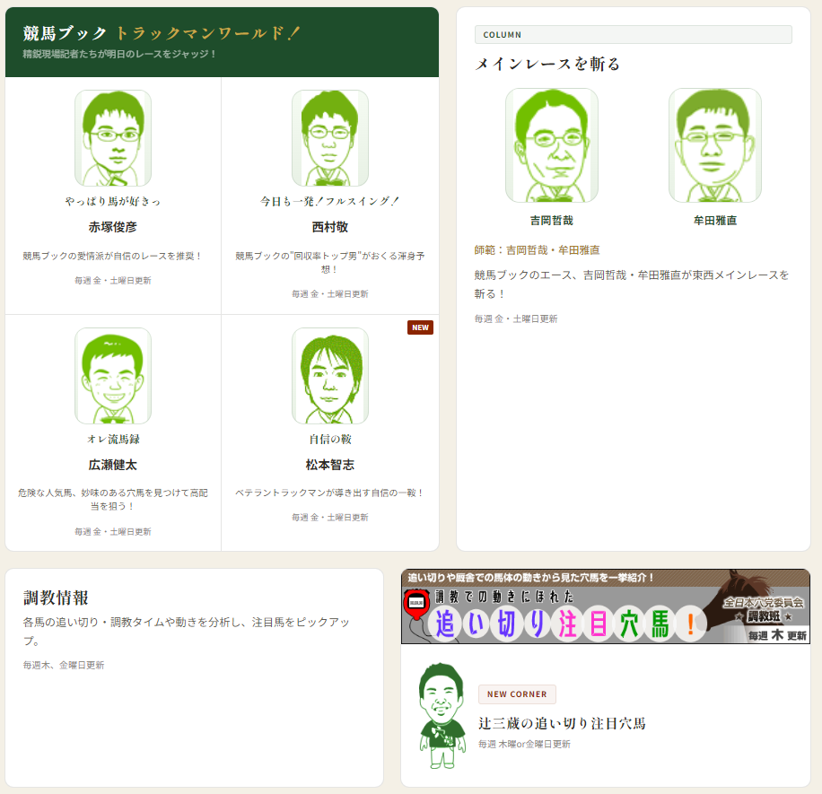プロの予想家による情報のイメージ