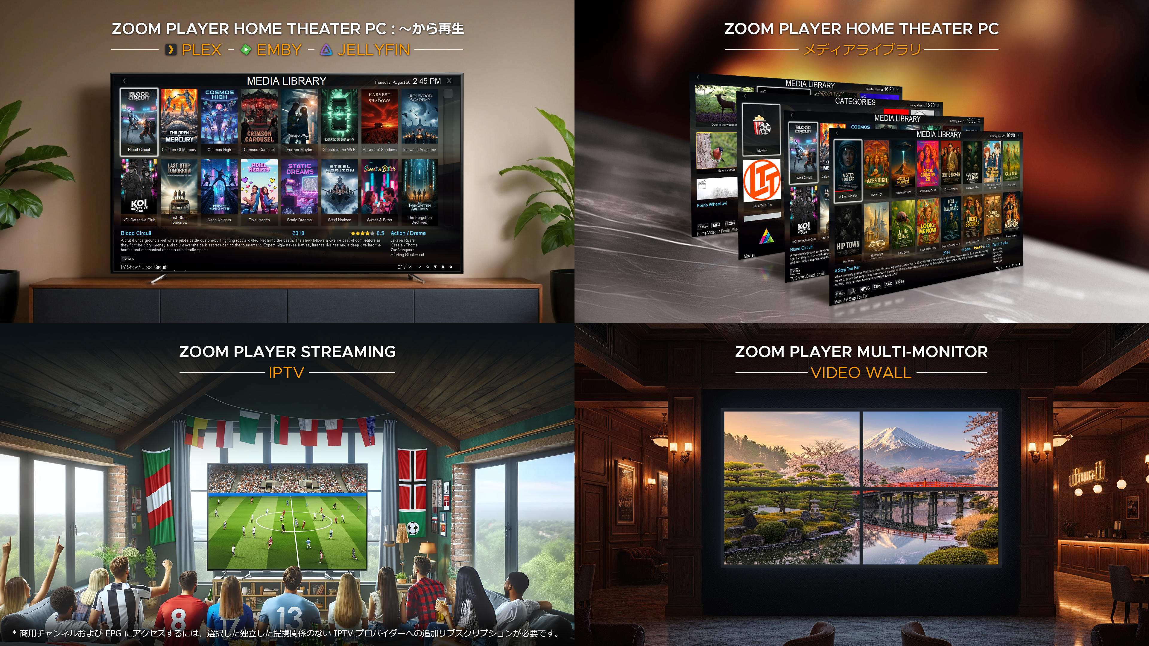 「Zoom Player」の主な機能