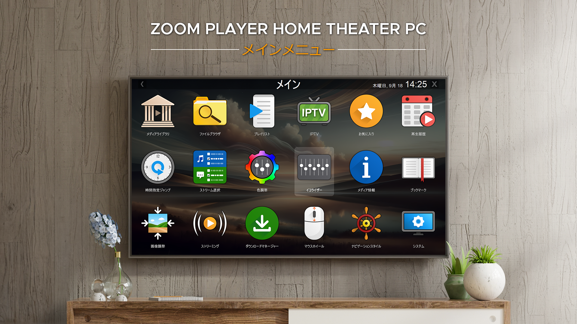 優れたインターフェイスで、簡単操作