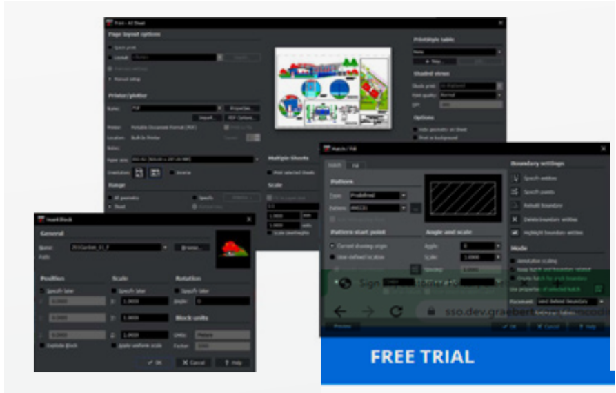ダーク スタイルのダイアログ ボックス