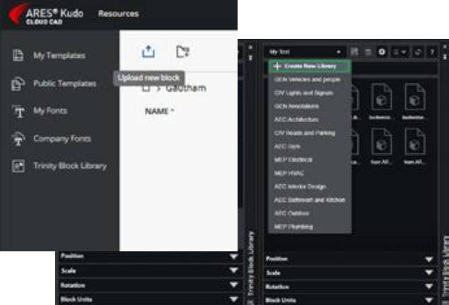 ブロック保存とオンラインブロックライブラリの共有