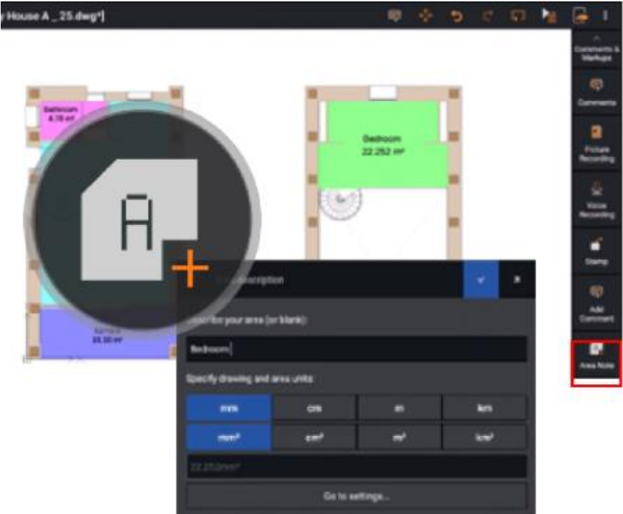 新しいエリアノートコマンド