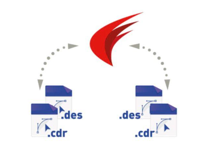 .cdr形式 と.des形式を
サポート