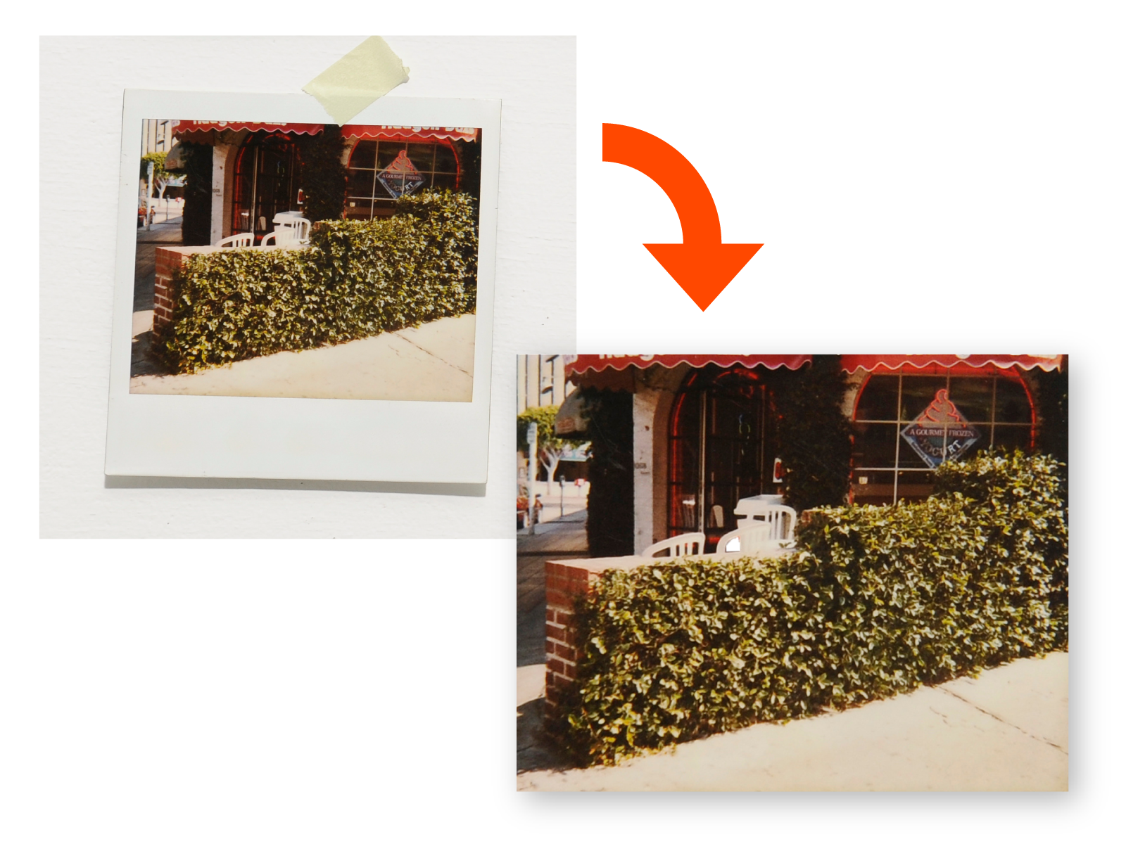 ポラロイド写真にも