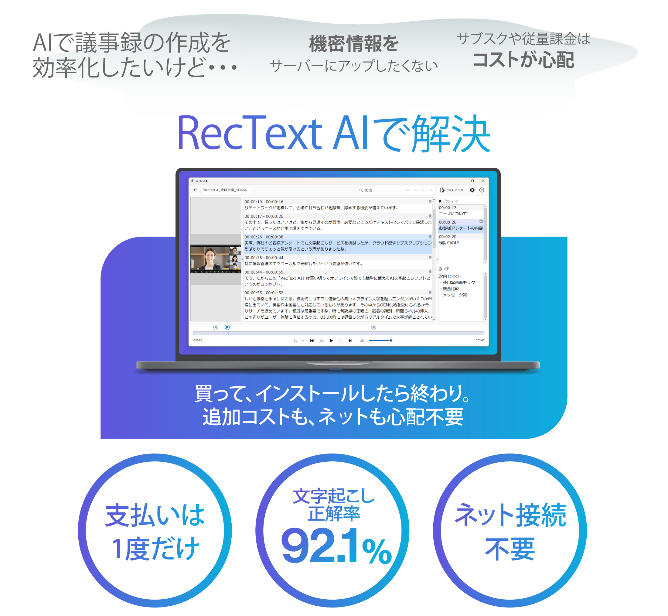思い切り使える、買い切りのAIソフト