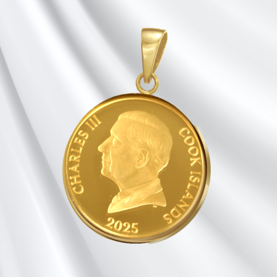 2025年純金1/20オンス ユニコーン金貨ペンダントトップ｜ソースネクスト