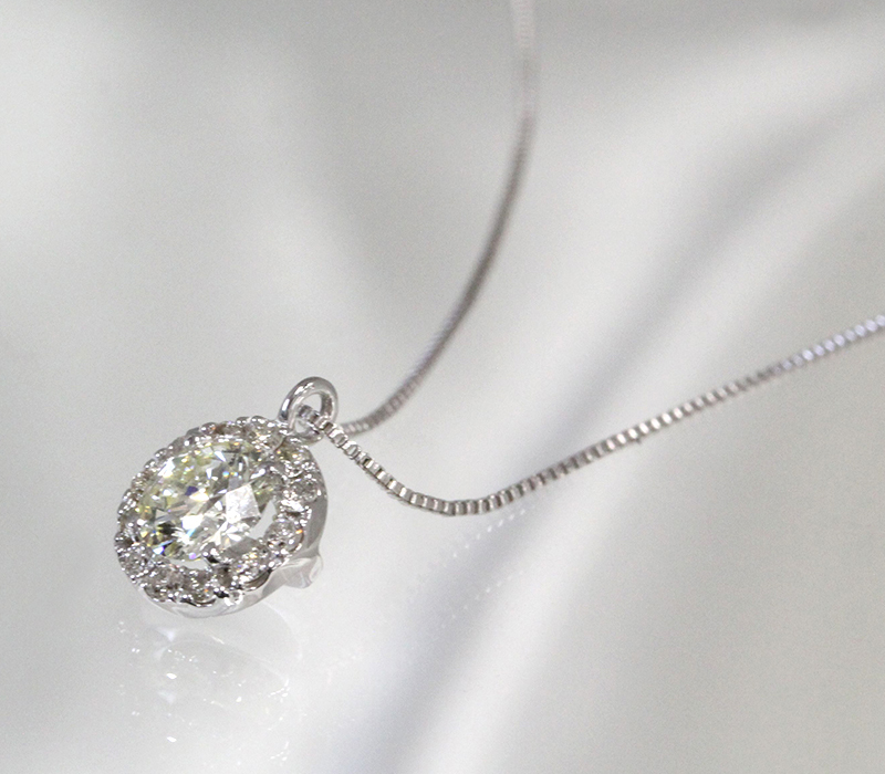 高品質VSクラス 0.25ct 天然ダイヤモンドネックレス｜ソースネクスト