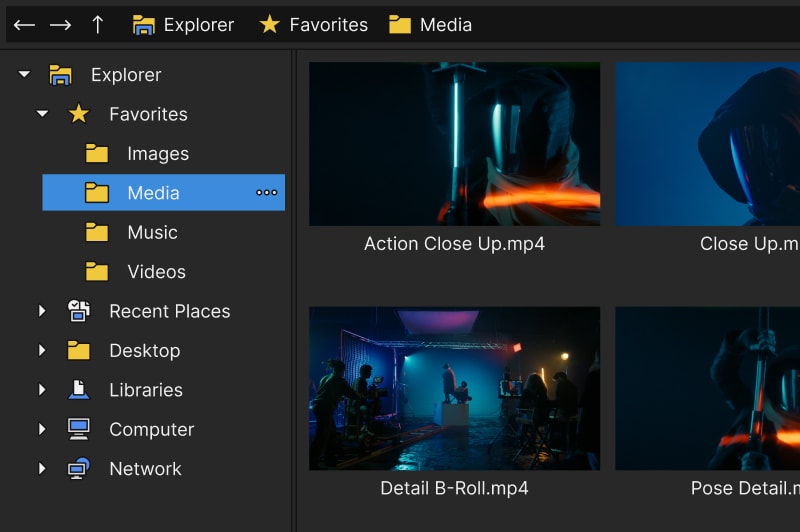 統合エクスプローラーでファイル管理がもっと簡単に