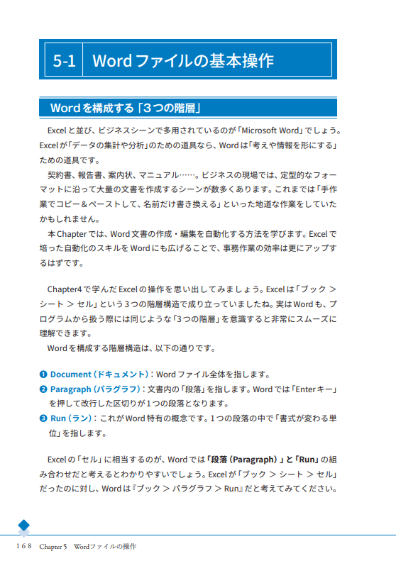 Chapter 5Wordファイルの操作