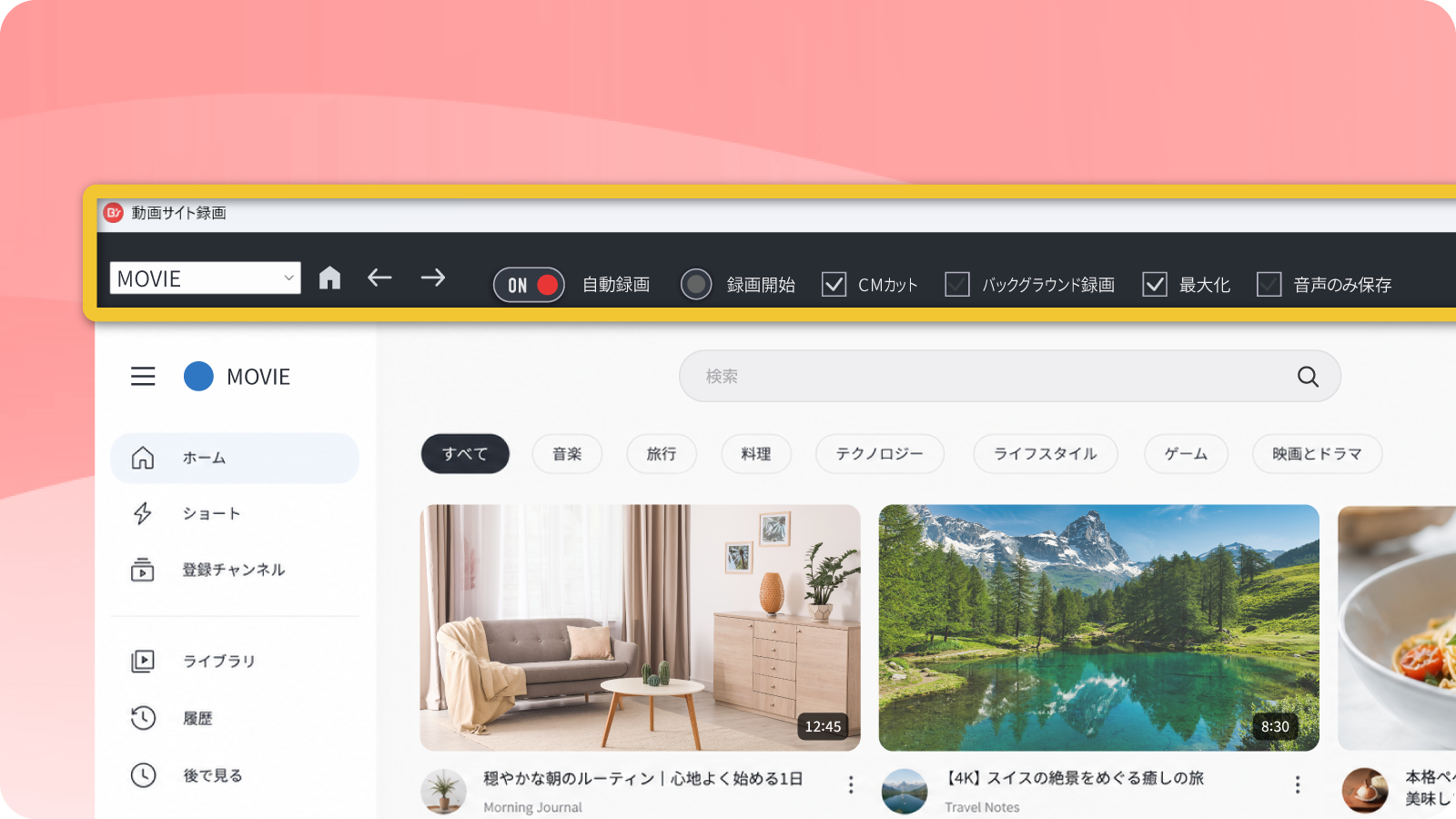 web動画の保存にぴったり