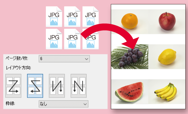 複数の画像をサムネイル化して、PDFに