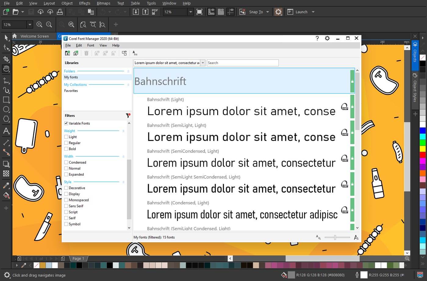 フォントの検索＆管理「Corel Font Manager™ 2020」