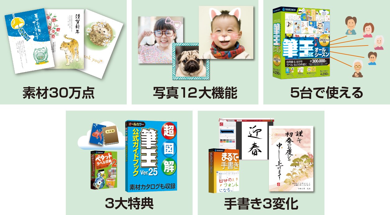 ソフト 筆王ver 25 オールシーズン ソースネクスト ソフト 筆王ver 25 オールシーズン ソースネクスト