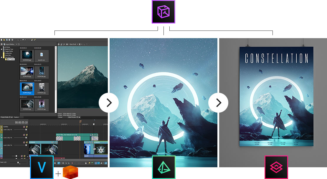プロ仕様映像制作ツール スイート Vegas Post Suite ソースネクスト