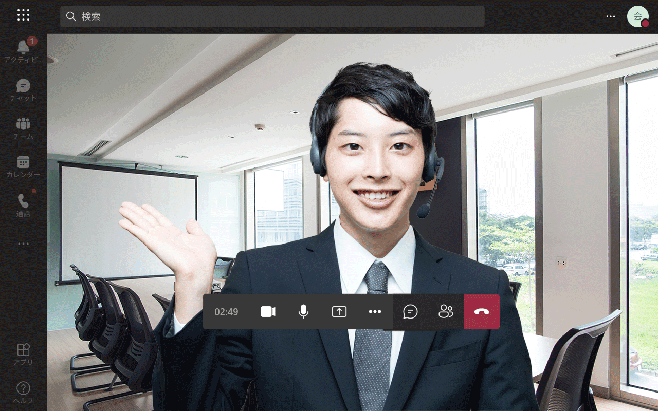 Teamsのweb会議画面