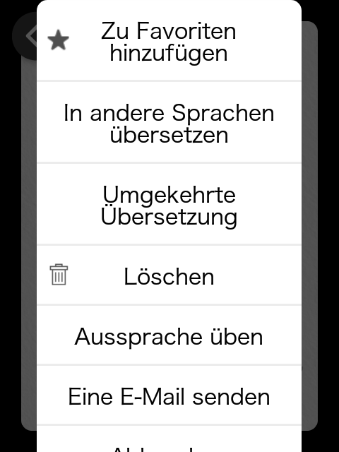 オプションメニュー画面