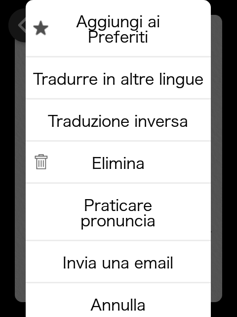 オプションメニュー画面
