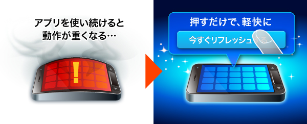 Android厳選アプリ 驚速®メモリ:今すぐリフレッシュ