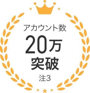アカウント数20万突破