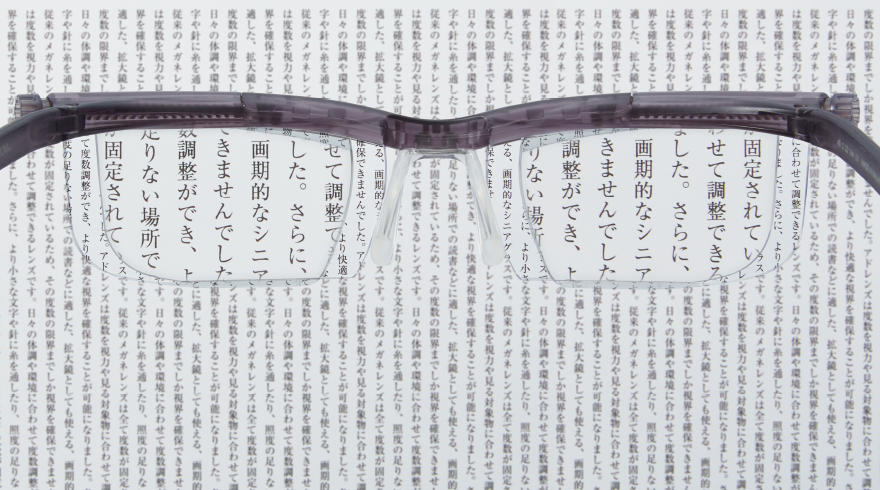アドレンズ　スペアペア　自分で度数を調整して使うメガネ