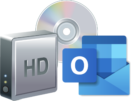 HDDやメールなど復元できるもののイメージ