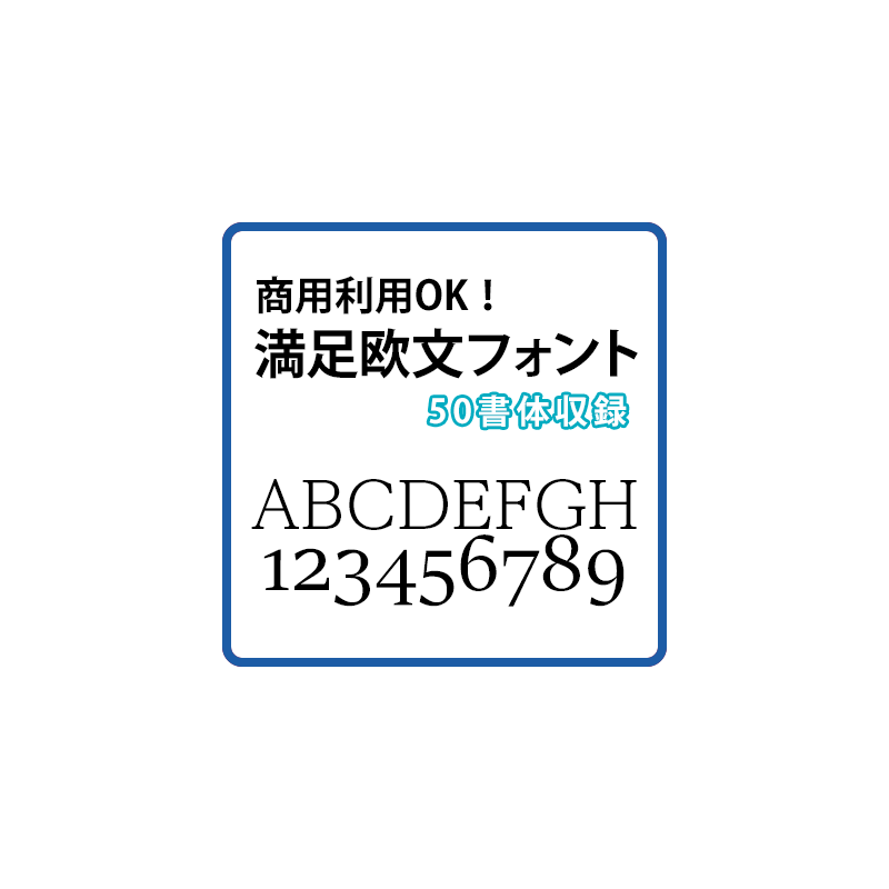 満足欧文フォント　ダウンロード版