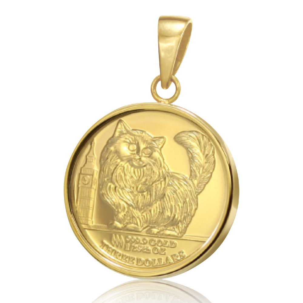 イギリスの猫「ペルシャチンチラ」をモチーフにした純金金貨